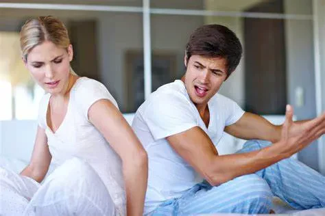 A couple arguing