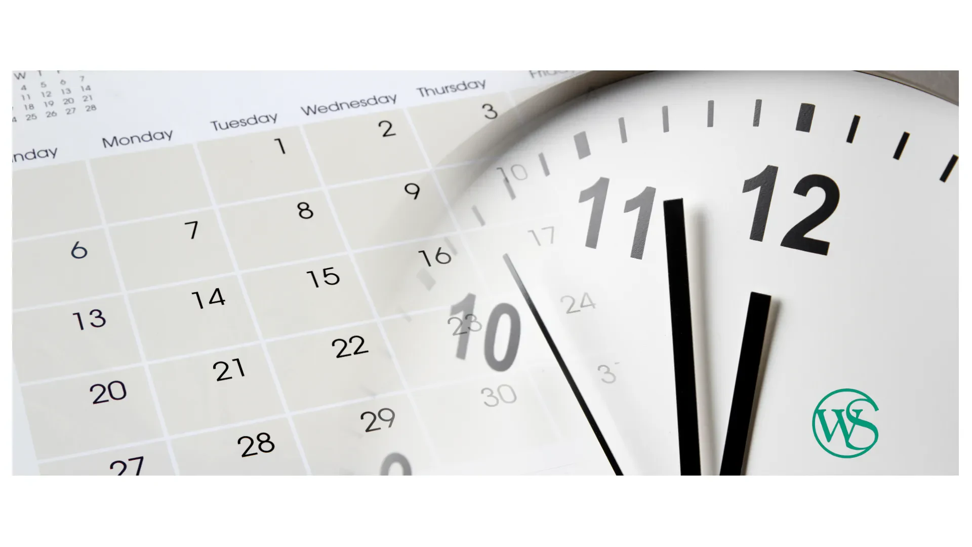 A clock integrated with a calendar, displaying time and date together for easy reference.